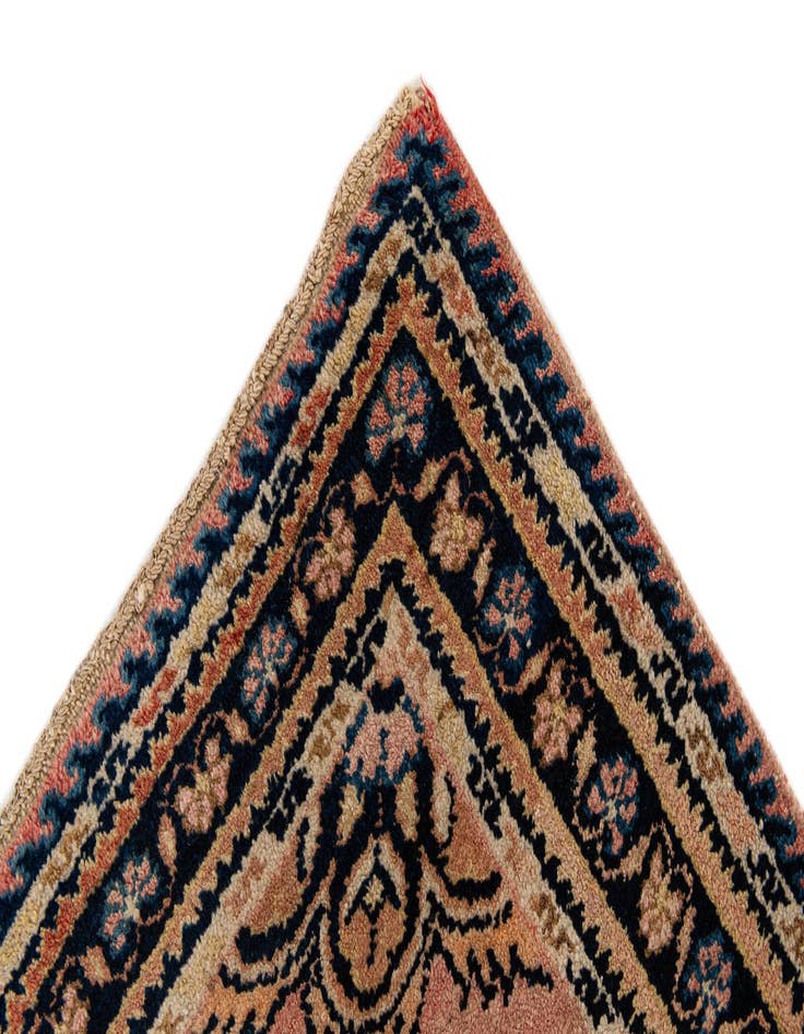 Detail image of 2' 1 x 3' 10 Hand Knotted Hamedan Persian Wool Runner Rug