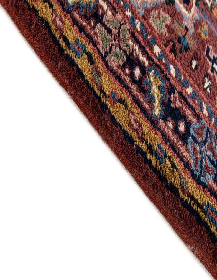 Detail image of  2' 3 x 4' 3  Hand Knotted Heriz Wool Runner Rug