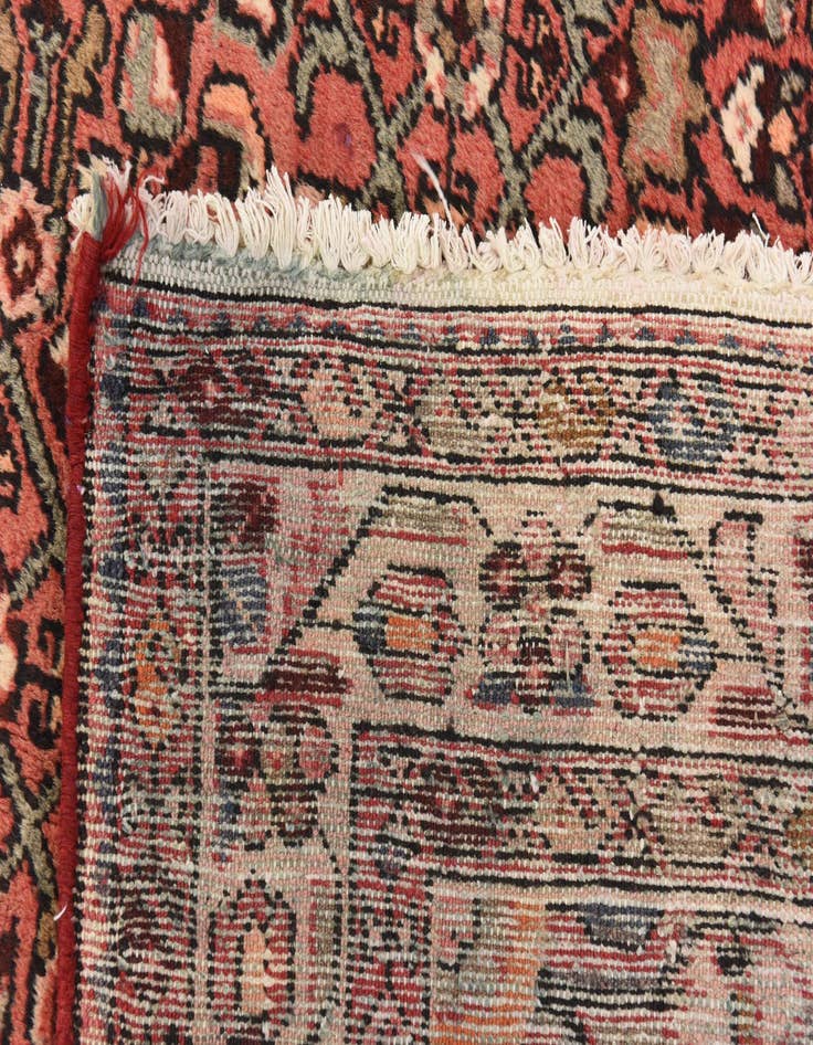 Detail image of  3' 6 x 9' 6  Hand Knotted Hossainabad Persian Wool Runner Rug