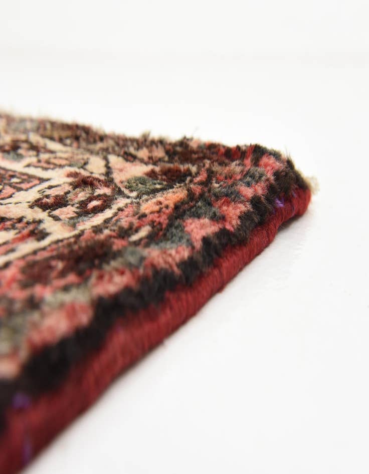 Detail image of  3' 6 x 9' 6  Hand Knotted Hossainabad Persian Wool Runner Rug