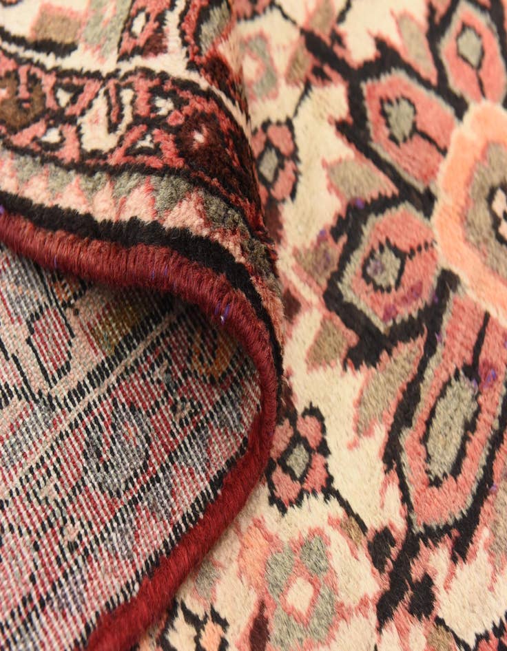 Detail image of  3' 6 x 9' 6  Hand Knotted Hossainabad Persian Wool Runner Rug