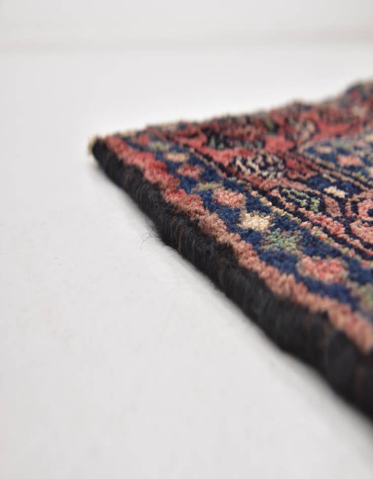 Detail image of  3' 6 x 9' 8  Hand Knotted Hossainabad Persian Wool Runner Rug