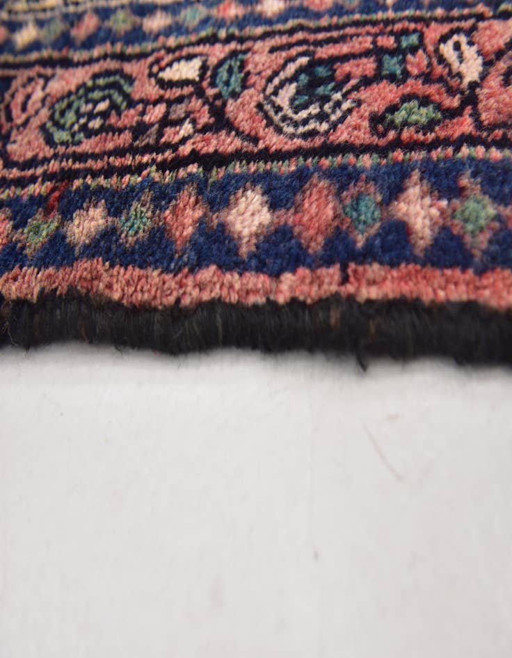 Detail image of  3' 6 x 9' 8  Hand Knotted Hossainabad Persian Wool Runner Rug