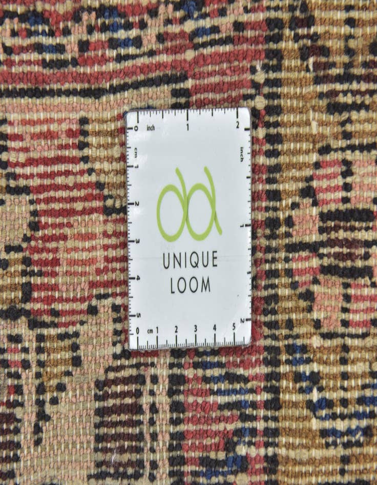 Detail image of 3' 10 x 10' Hand Knotted Hossainabad Persian Wool Runner Rug