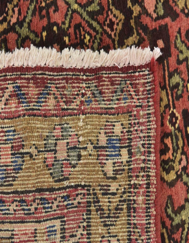 Detail image of 3' 10 x 10' Hand Knotted Hossainabad Persian Wool Runner Rug