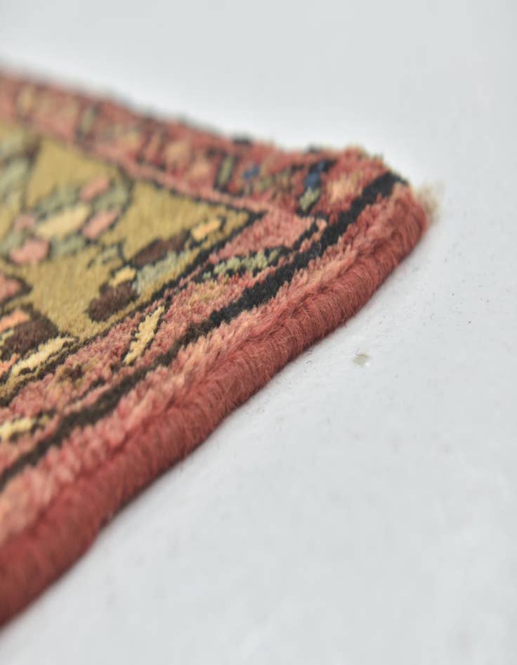 Detail image of 3' 10 x 10' Hand Knotted Hossainabad Persian Wool Runner Rug