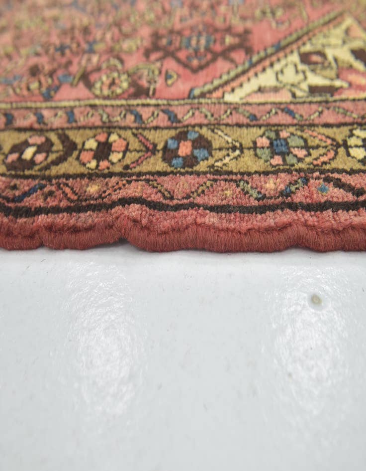 Detail image of 3' 10 x 10' Hand Knotted Hossainabad Persian Wool Runner Rug