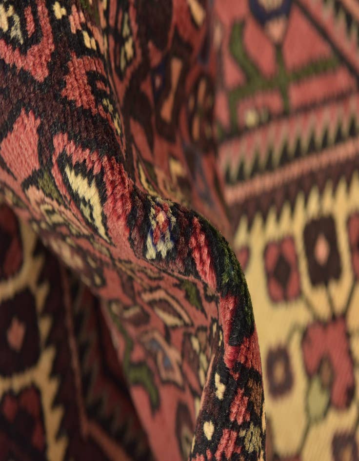 Detail image of  3' 6 x 9' 10  Hand Knotted Hossainabad Persian Wool Runner Rug