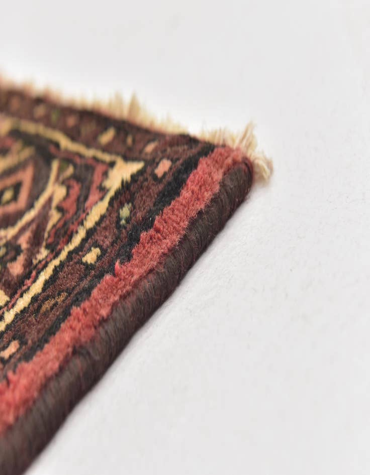 Detail image of  3' 6 x 9' 10  Hand Knotted Hossainabad Persian Wool Runner Rug