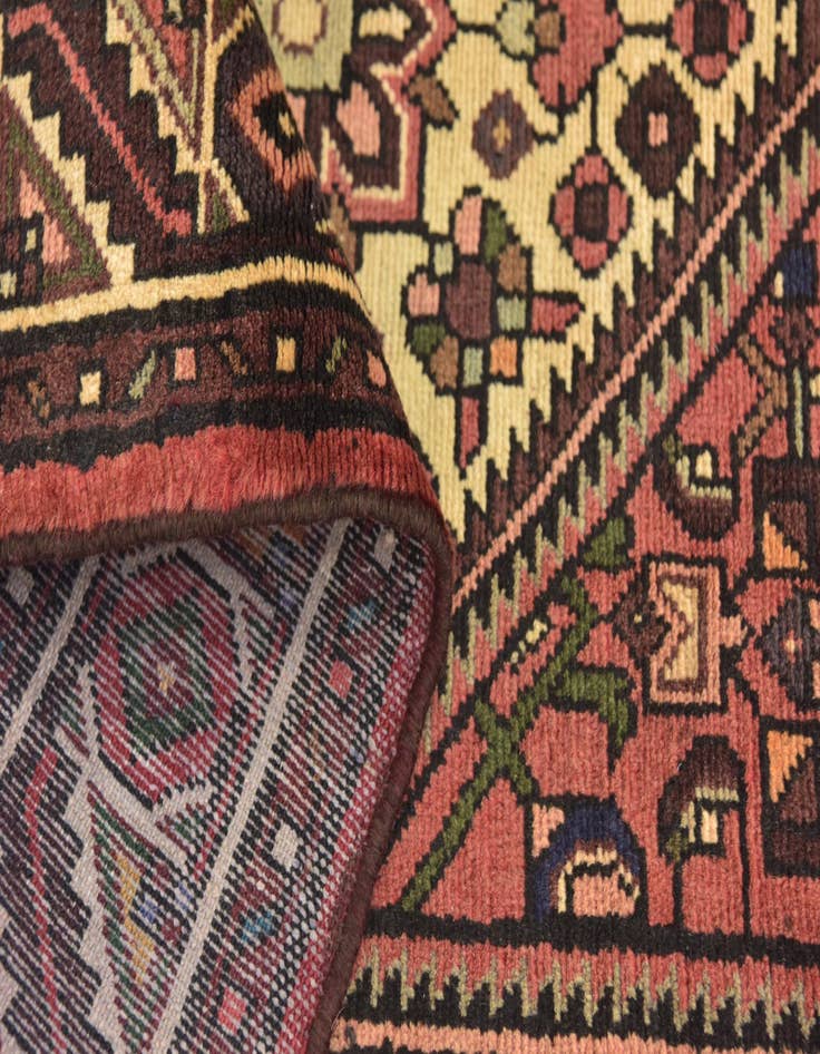 Detail image of  3' 6 x 9' 10  Hand Knotted Hossainabad Persian Wool Runner Rug