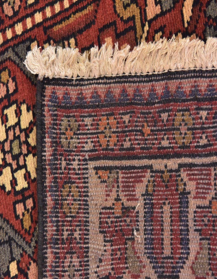 Detail image of  3' 6 x 10' 3  Hand Knotted Hossainabad Persian Wool Runner Rug