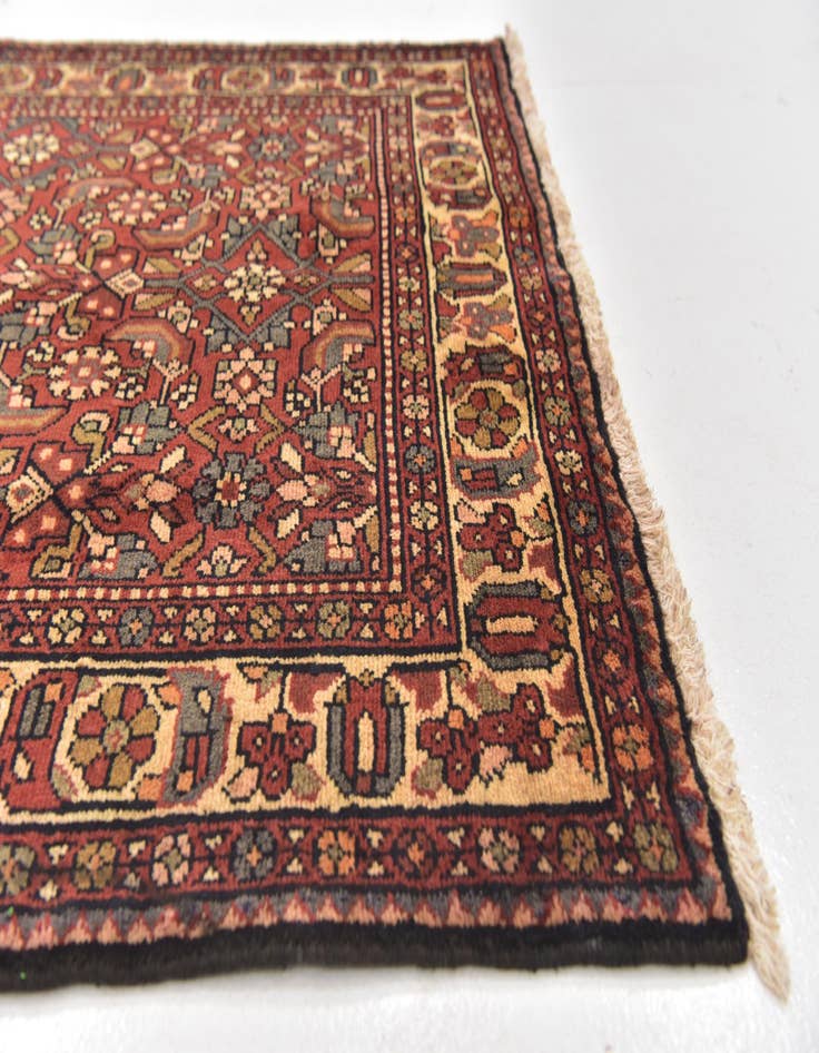 Detail image of  3' 6 x 10' 3  Hand Knotted Hossainabad Persian Wool Runner Rug