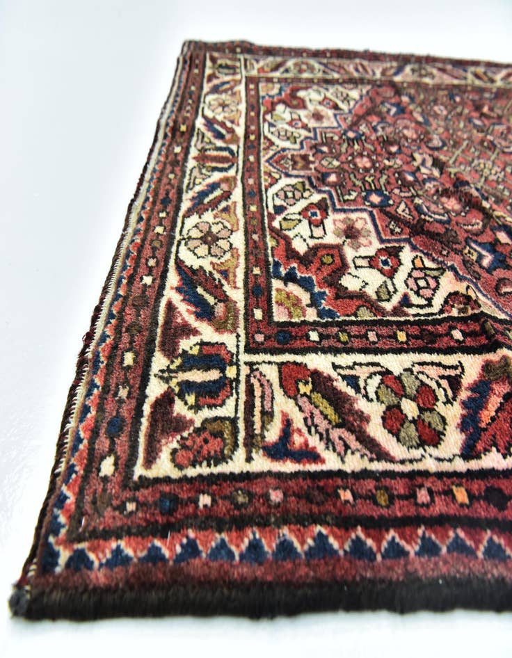 Detail image of  3' 5 x 10' 6  Hand Knotted Hossainabad Persian Wool Runner Rug
