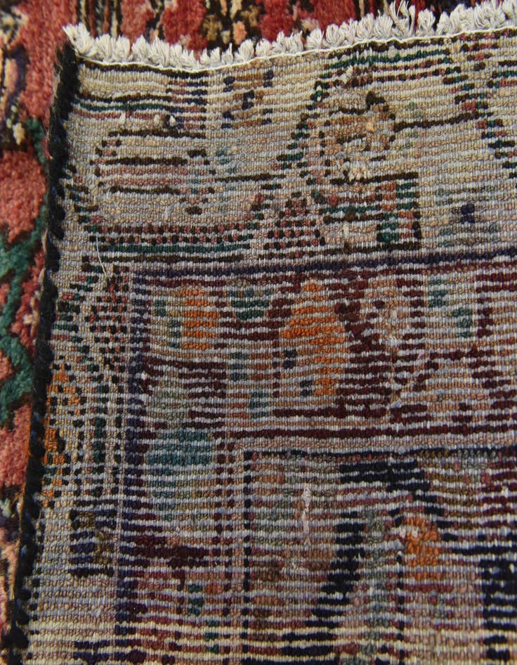 Detail image of 3' 10 x 10' 4 Hand Knotted Hossainabad Persian Wool Runner Rug