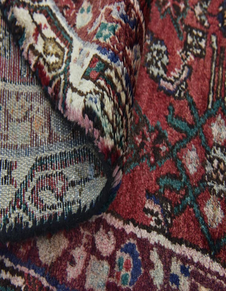 Detail image of 3' 10 x 10' 4 Hand Knotted Hossainabad Persian Wool Runner Rug