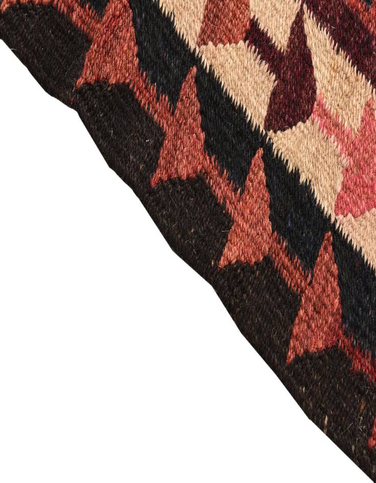 Detail image of  5' 2 x 9' 9  Hand Woven Kilim Fars Wool Runner Rug