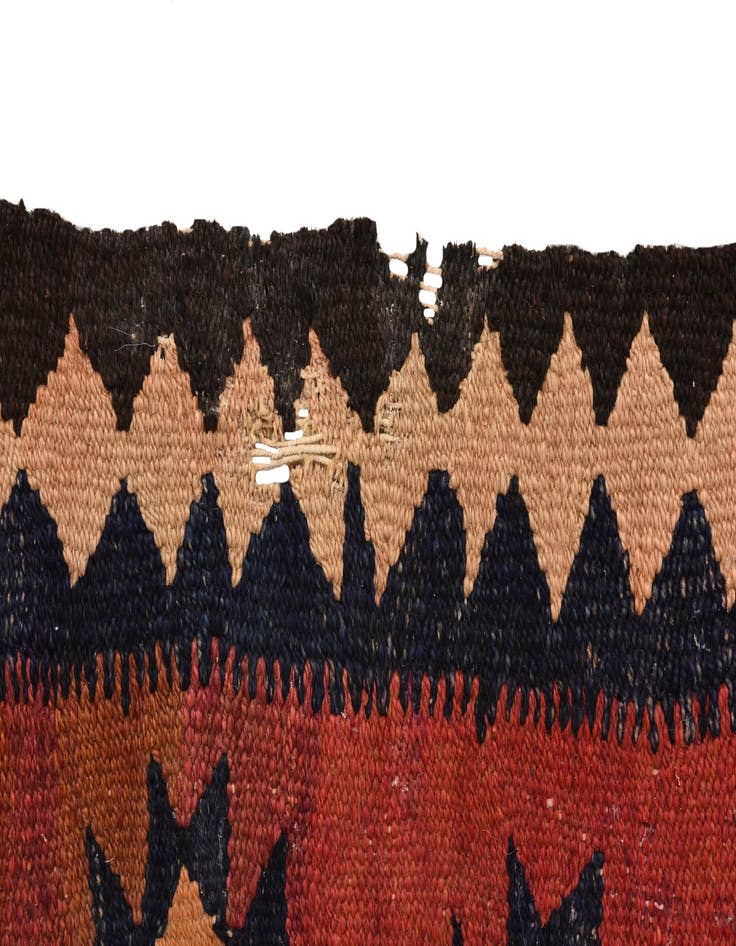 Detail image of  4' x 7' 10  Hand Woven Kilim Fars Wool Runner Rug