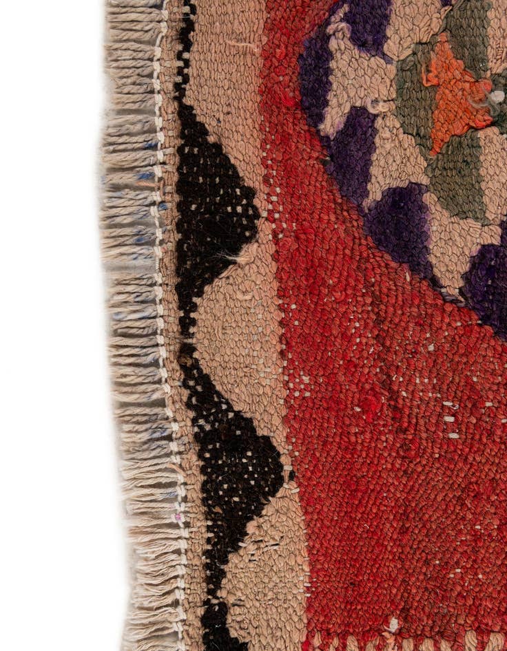 Detail image of  4' 9 x 9' 5  Hand Woven Kilim Fars Wool Runner Rug