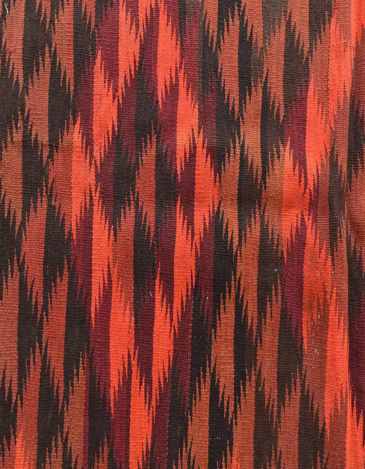 Detail image of  4' 1 x 14' 2  Hand Woven Kilim Fars Wool Runner Rug
