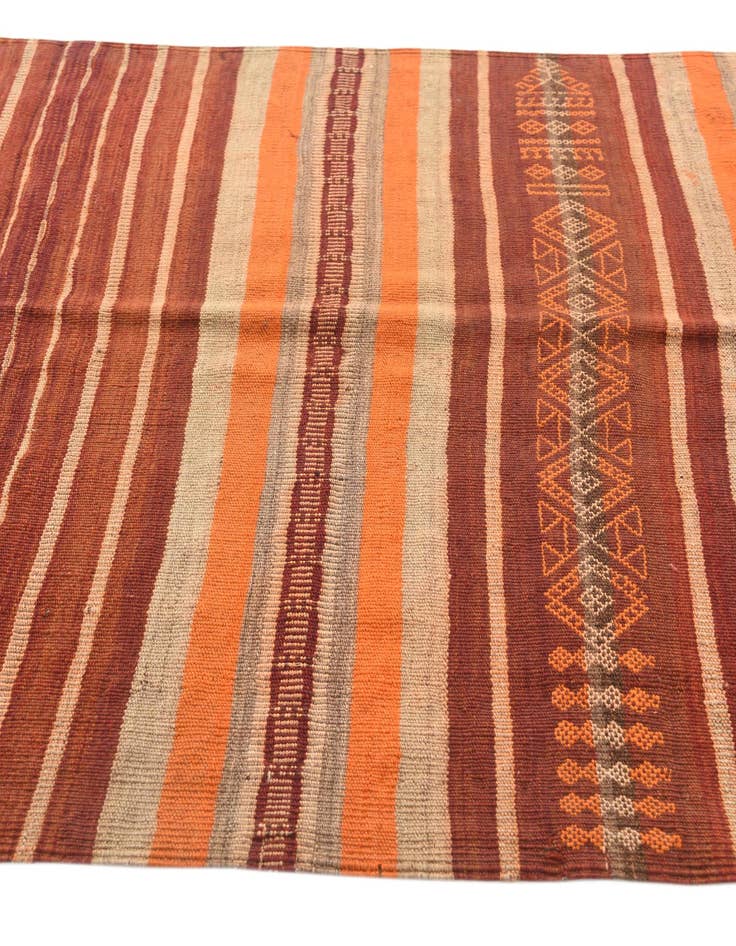 Detail image of  4' 1 x 11' 4  Hand Woven Kilim Fars Wool Runner Rug