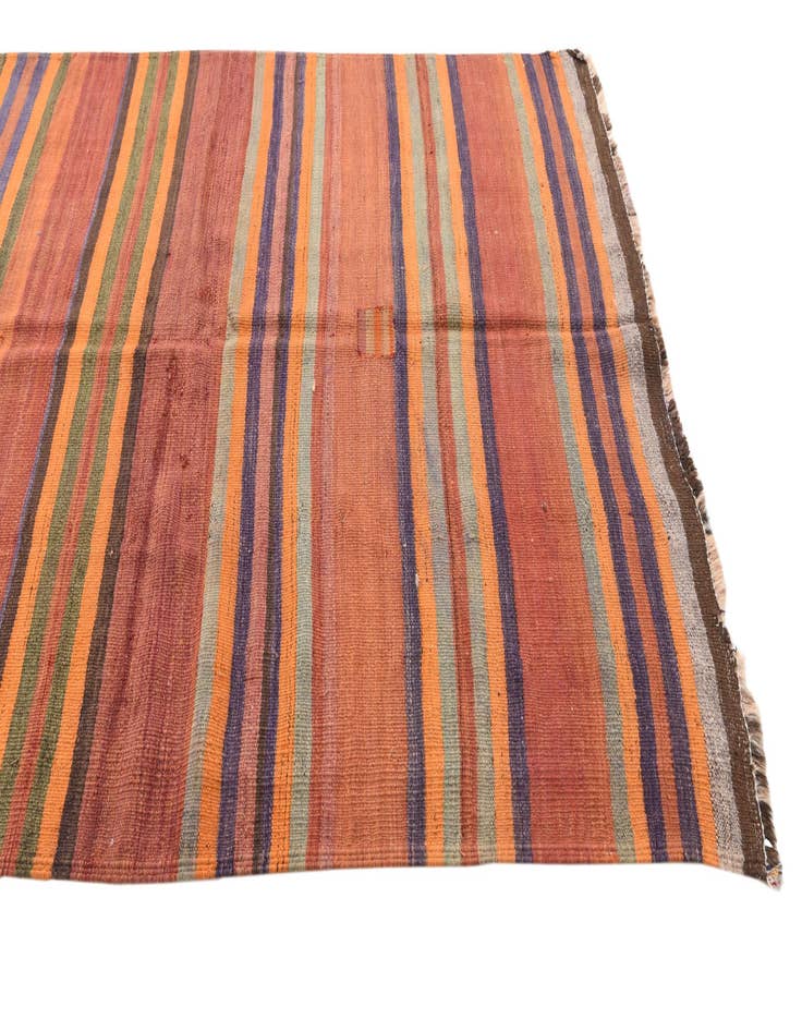 Detail image of  4' 7 x 14' 8  Hand Woven Kilim Fars Wool Runner Rug