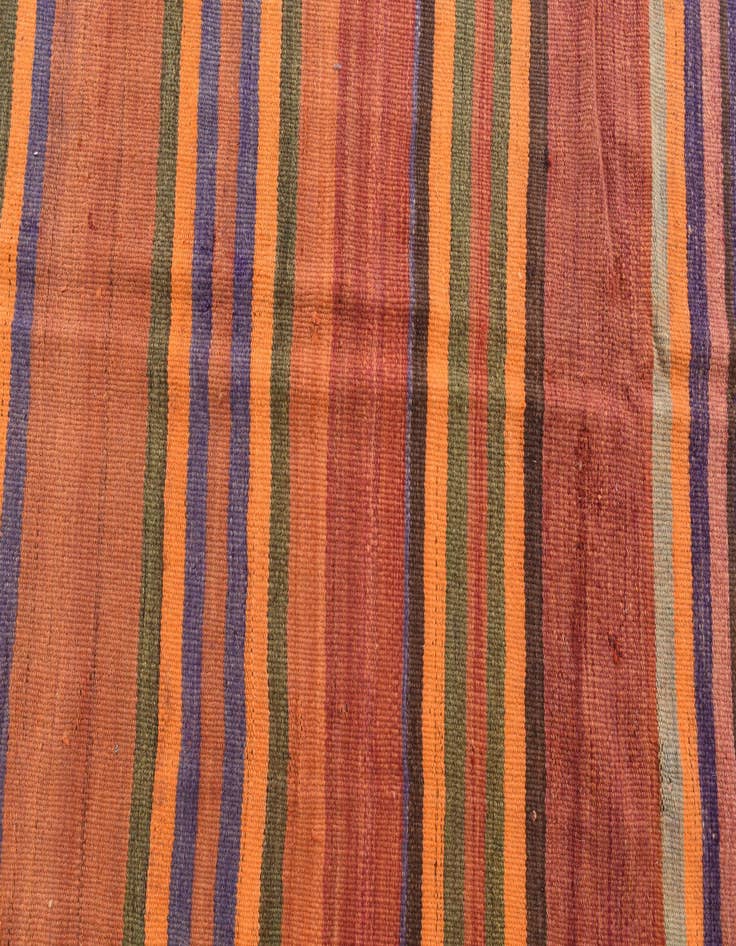 Detail image of  4' 7 x 14' 8  Hand Woven Kilim Fars Wool Runner Rug