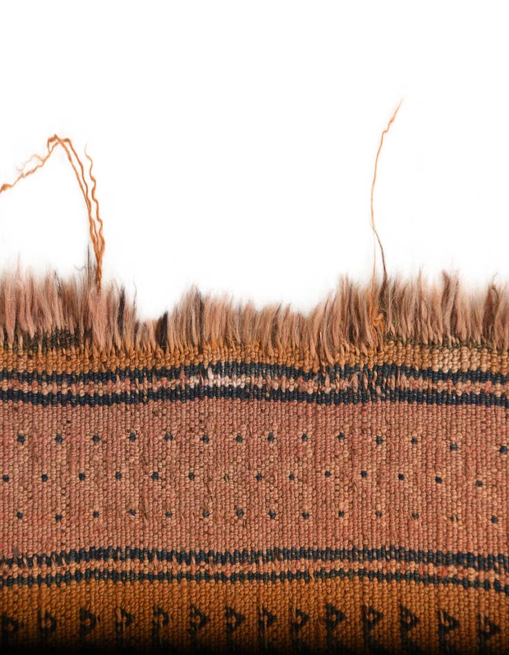 Detail image of  4' 3 x 9' 7  Hand Woven Kilim Fars Wool Runner Rug