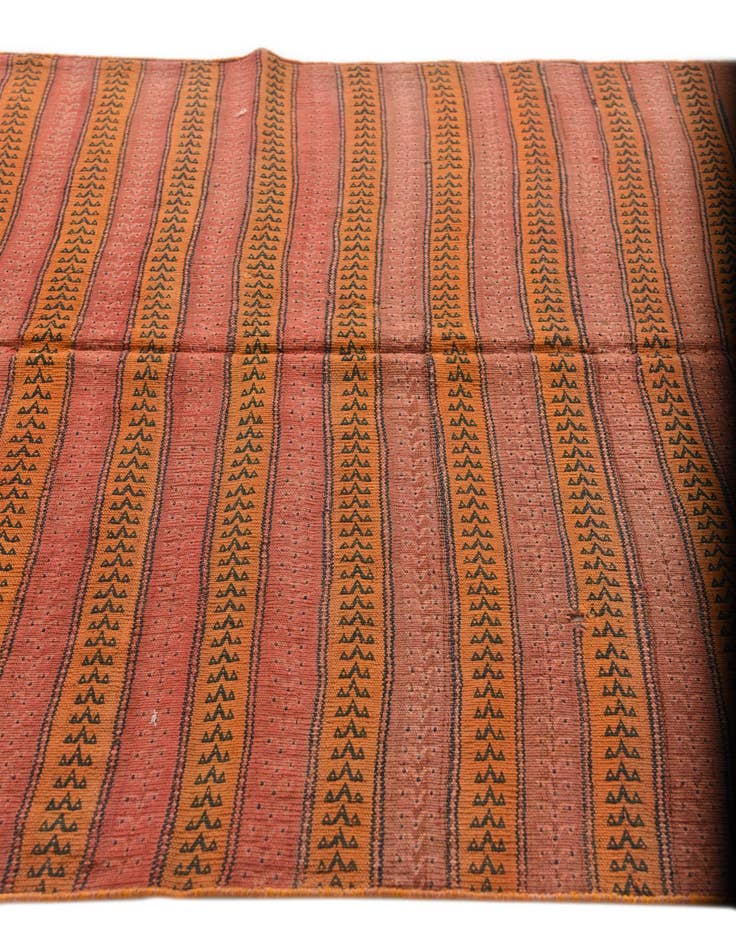 Detail image of  4' 3 x 9' 7  Hand Woven Kilim Fars Wool Runner Rug