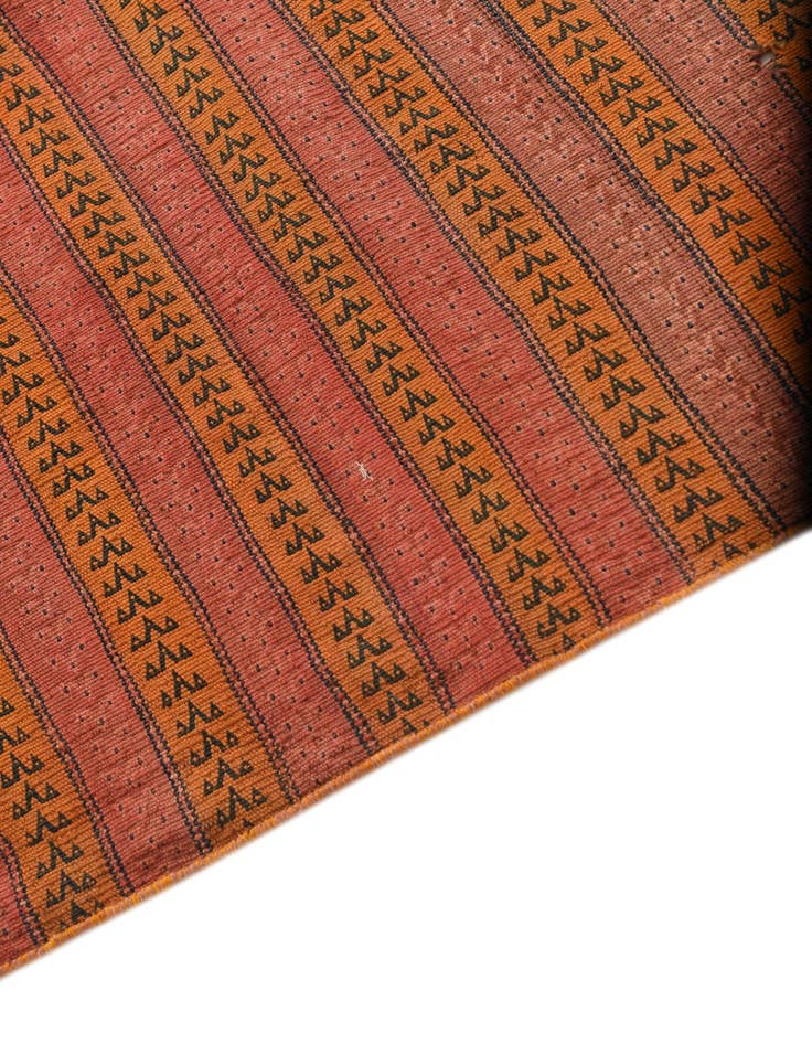 Detail image of  4' 3 x 9' 7  Hand Woven Kilim Fars Wool Runner Rug