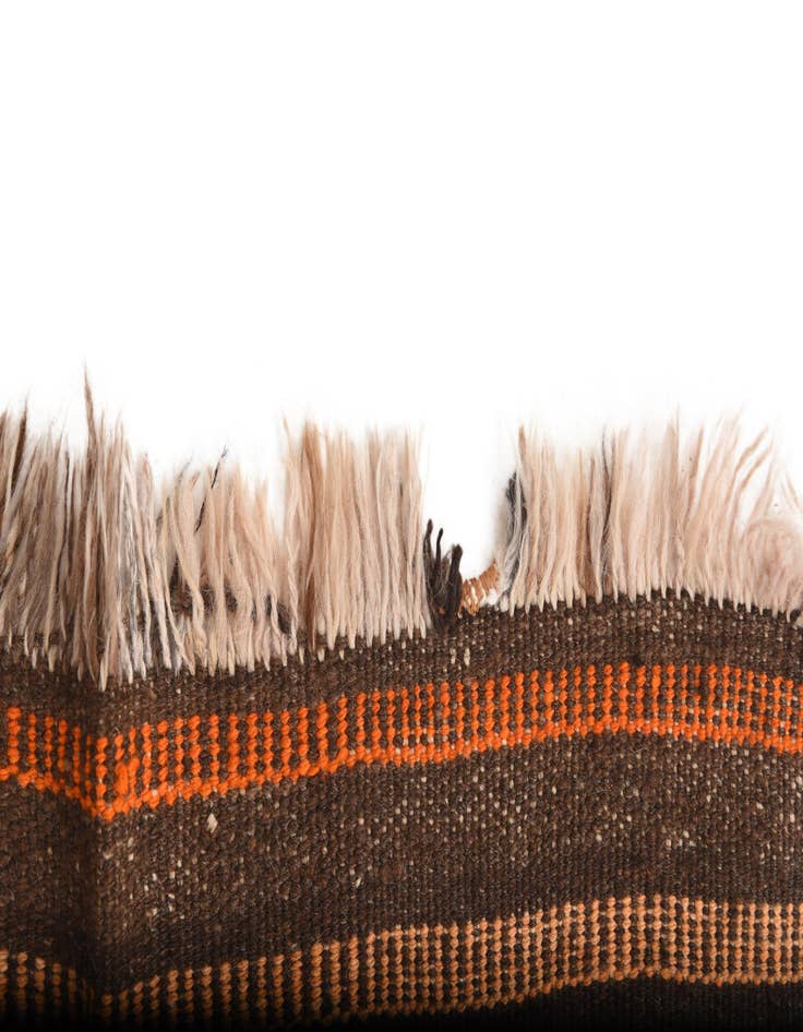 Detail image of  4' 3 x 10' 8  Hand Woven Kilim Fars Wool Runner Rug