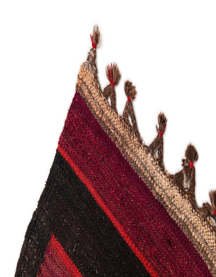 Detail image of  4' 8 x 15'  Hand Woven Kilim Fars Wool Runner Rug