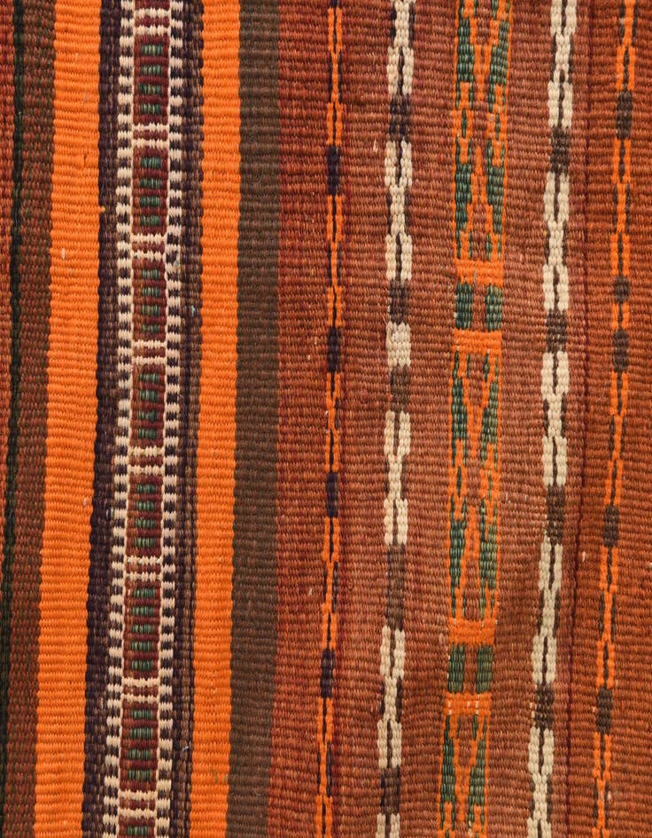 Detail image of  2' 9 x 10'  Hand Woven Kilim Fars Wool Runner Rug