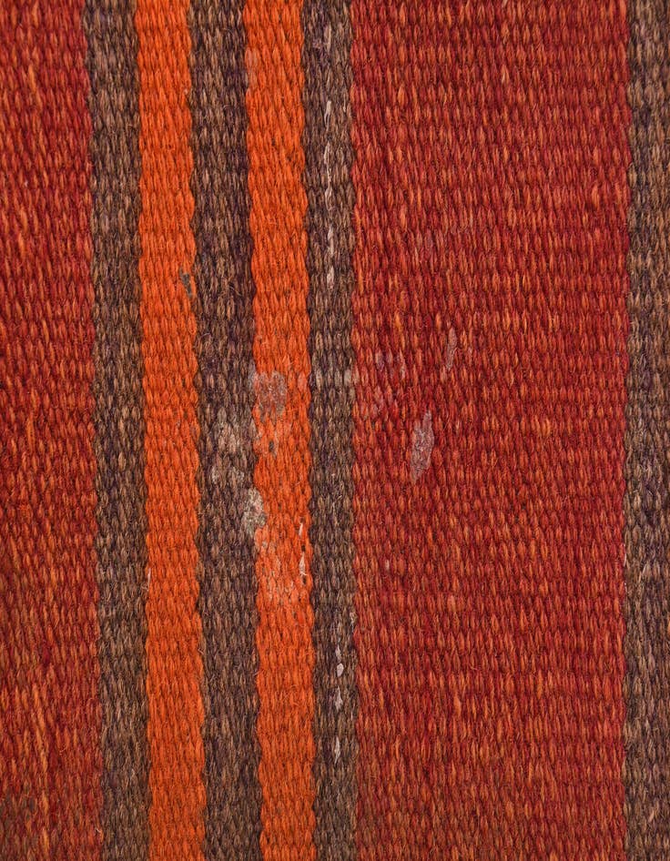 Detail image of  4' 5 x 11' 3  Hand Woven Kilim Fars Wool Runner Rug