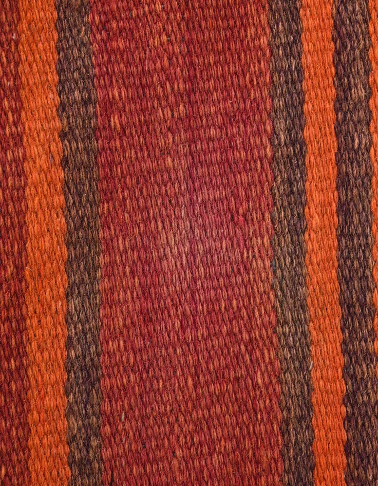 Detail image of  4' 5 x 11' 3  Hand Woven Kilim Fars Wool Runner Rug
