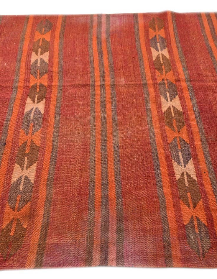 Detail image of  4' 5 x 11' 3  Hand Woven Kilim Fars Wool Runner Rug