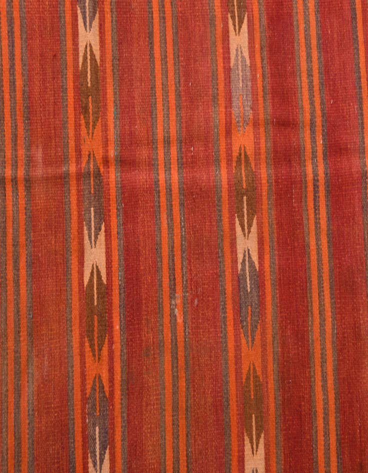 Detail image of  4' 5 x 11' 3  Hand Woven Kilim Fars Wool Runner Rug