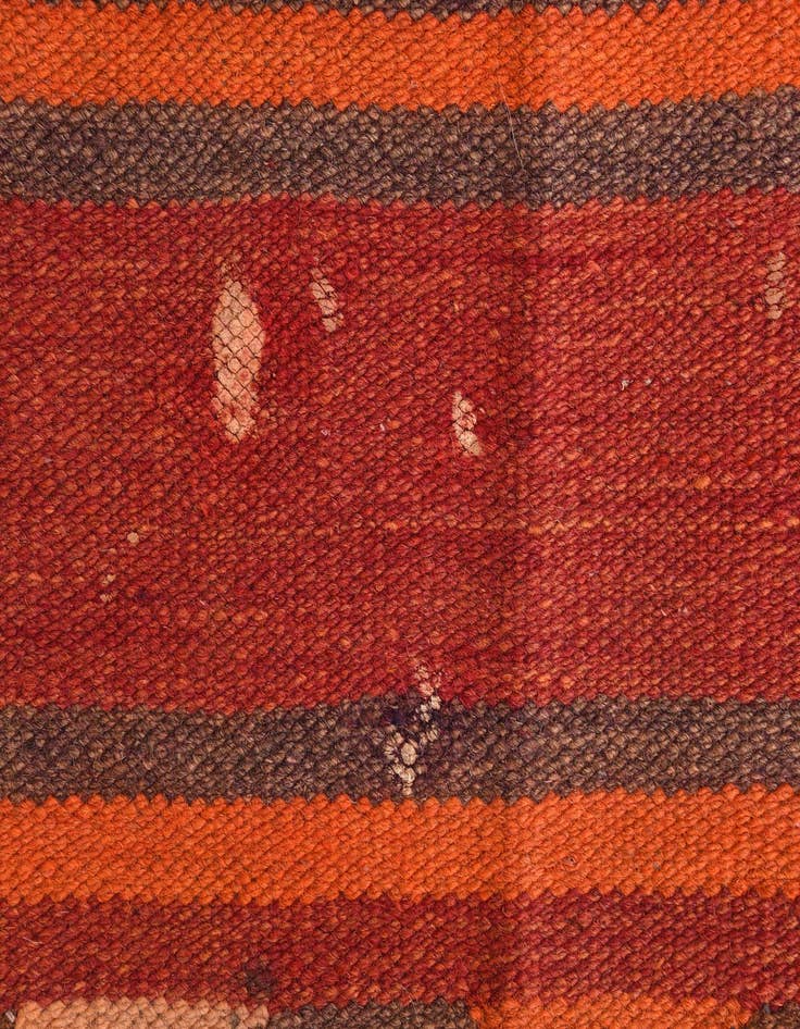 Detail image of  4' 5 x 11' 3  Hand Woven Kilim Fars Wool Runner Rug