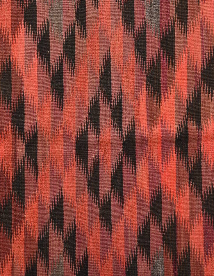 Detail image of  4' 5 x 14'  Hand Woven Kilim Fars Wool Runner Rug