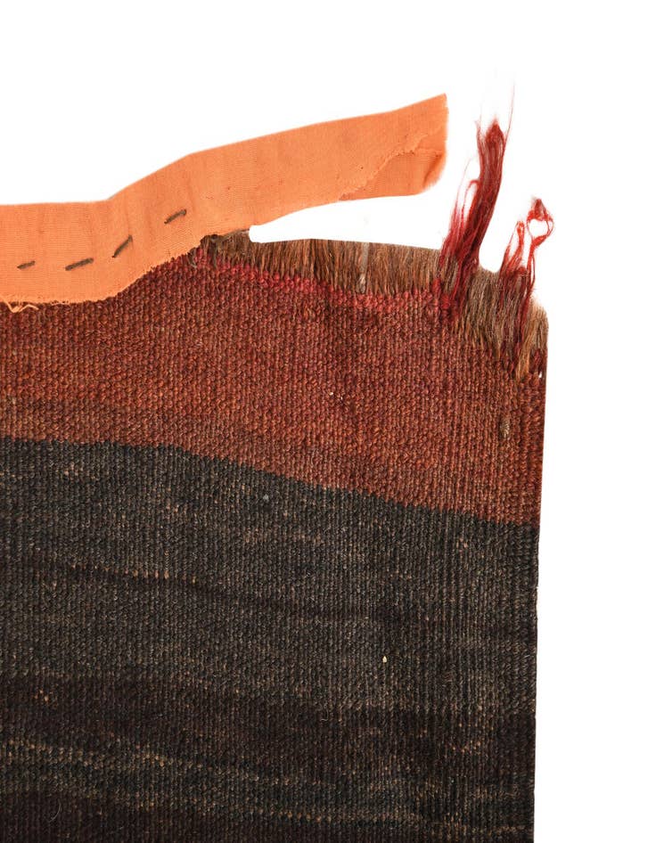 Detail image of  4' 8 x 15' 4  Hand Woven Kilim Fars Wool Runner Rug