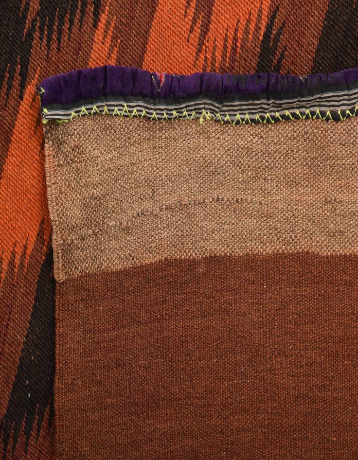 Detail image of  4' 8 x 15' 4  Hand Woven Kilim Fars Wool Runner Rug