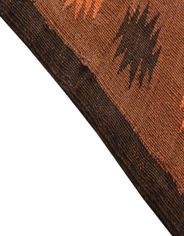 Detail image of  4' 8 x 15' 4  Hand Woven Kilim Fars Wool Runner Rug