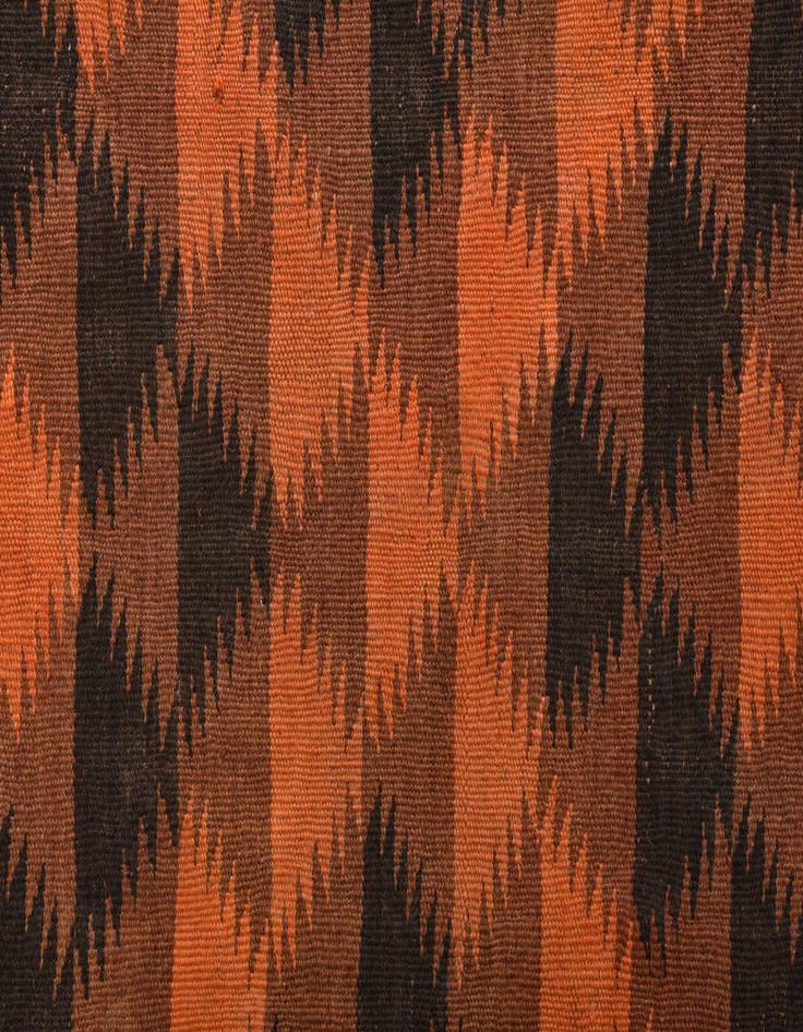 Detail image of  4' 8 x 15' 4  Hand Woven Kilim Fars Wool Runner Rug