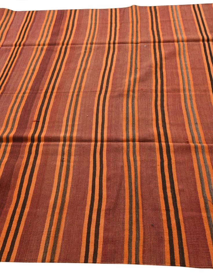 Detail image of  6' 6 x 14'  Hand Woven Kilim Fars Wool Runner Rug