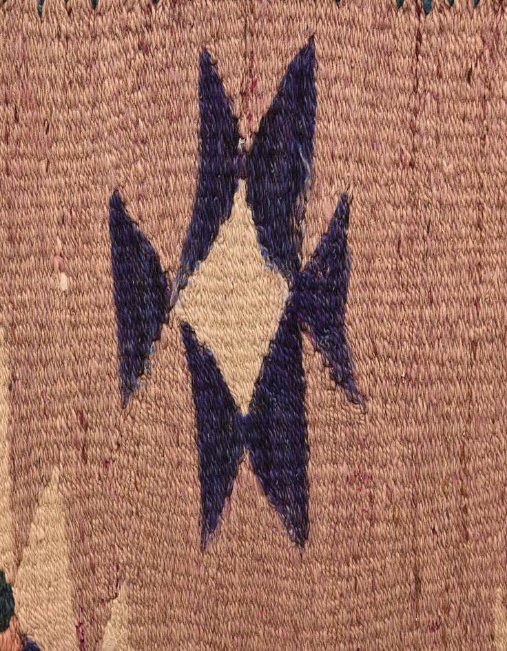 Detail image of  4' 7 x 9' 6  Hand Woven Kilim Fars Wool Runner Rug