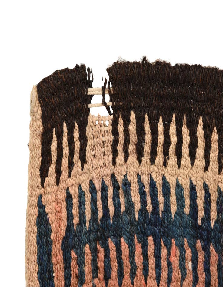 Detail image of  4' 7 x 9' 6  Hand Woven Kilim Fars Wool Runner Rug