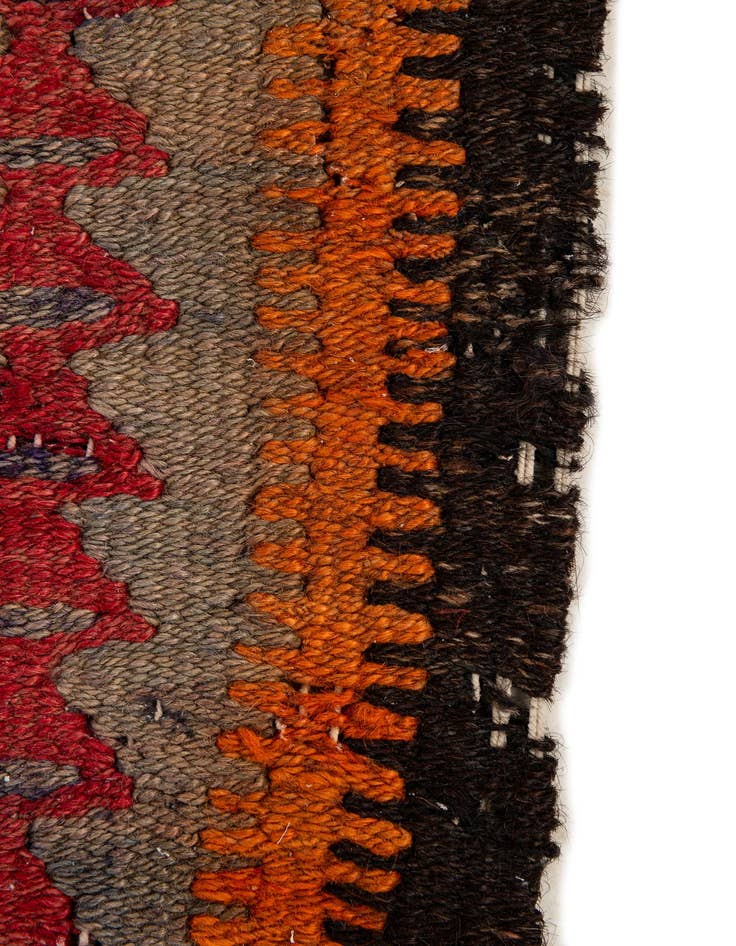 Detail image of  4' 8 x 10'  Hand Woven Kilim Fars Wool Runner Rug