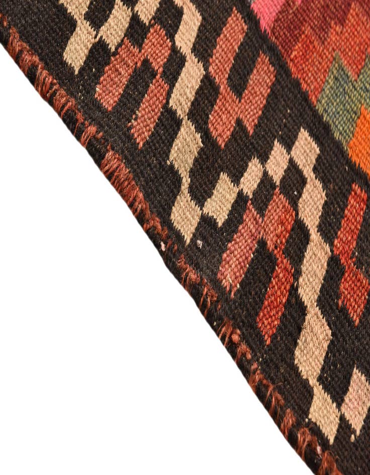 Detail image of  4' 8 x 9' 7  Hand Woven Kilim Fars Wool Runner Rug