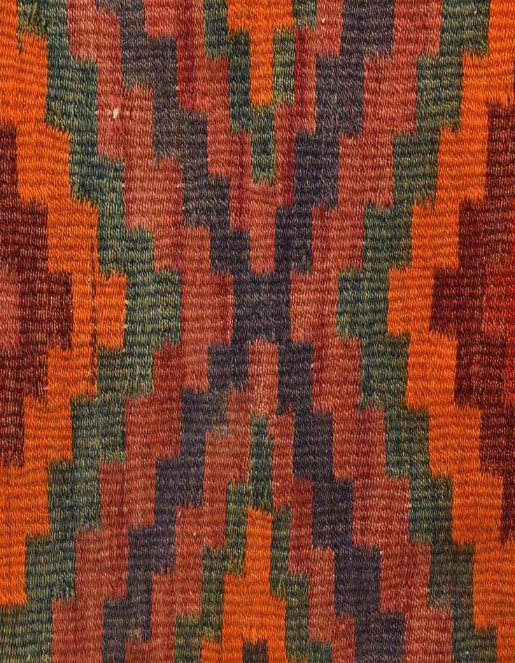 Detail image of  4' 8 x 9' 7  Hand Woven Kilim Fars Wool Runner Rug