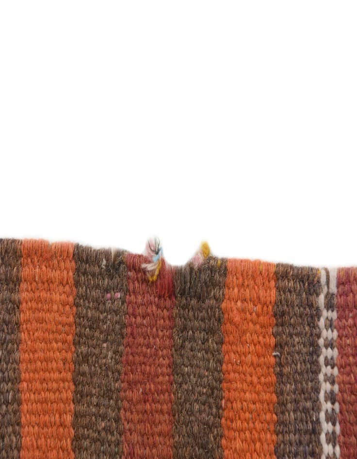 Detail image of  4' 1 x 12' 9  Hand Woven Kilim Modern Wool Runner Rug