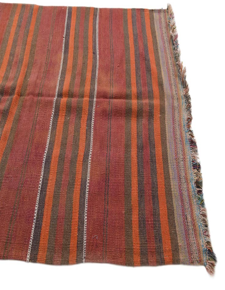 Detail image of  4' 1 x 12' 9  Hand Woven Kilim Modern Wool Runner Rug